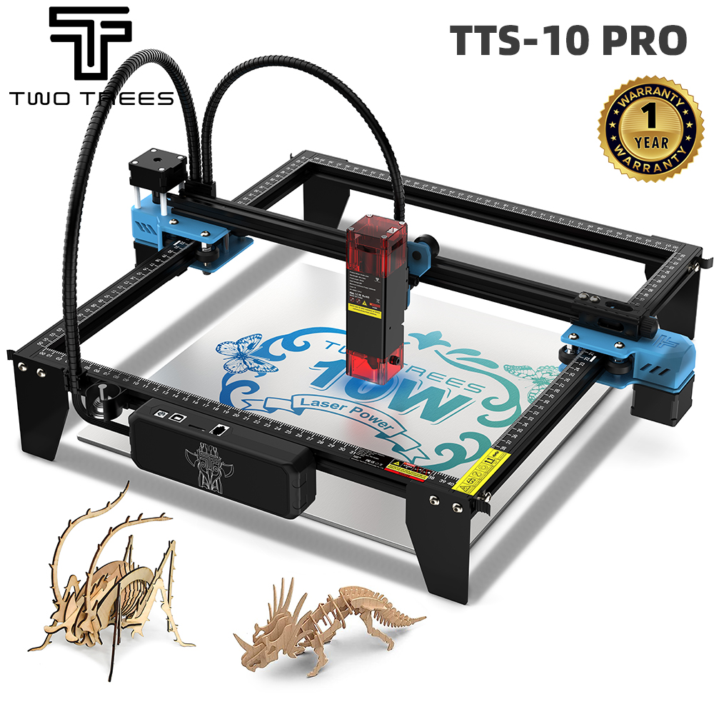 Leatherwork Machine - TWOTREES TTS-10 Pro Laser Engraver Stainless