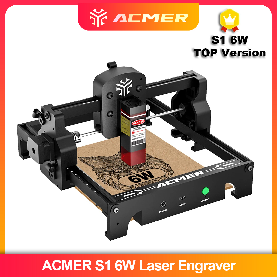 Leatherwork Machine - ACMER S1 2.5/3.5/6W Laser Engraver Machine