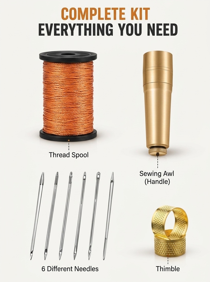 Leather Stitching Tool, Hand S - Leatherwork Awl recension och pris