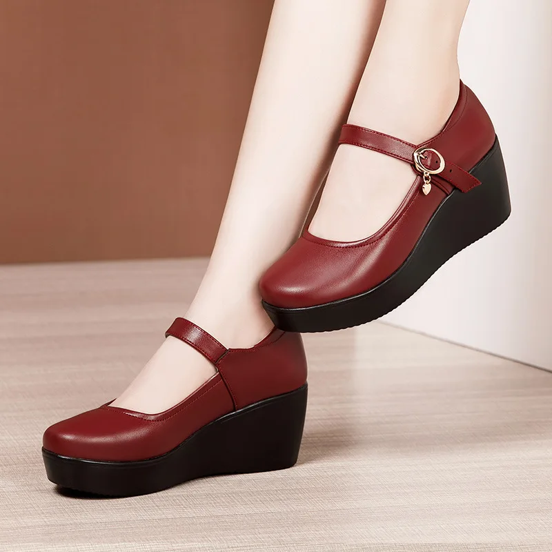 6cm Small Size 32-43 Vintage S - Leather Work Flats Women recension och pris