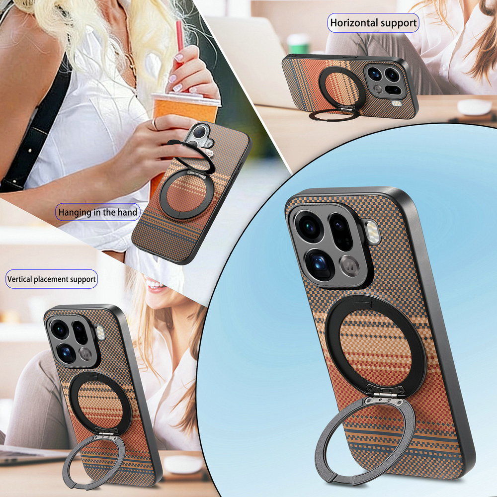 360°Matte Ring Stand for Magsa - Leather X recension och pris