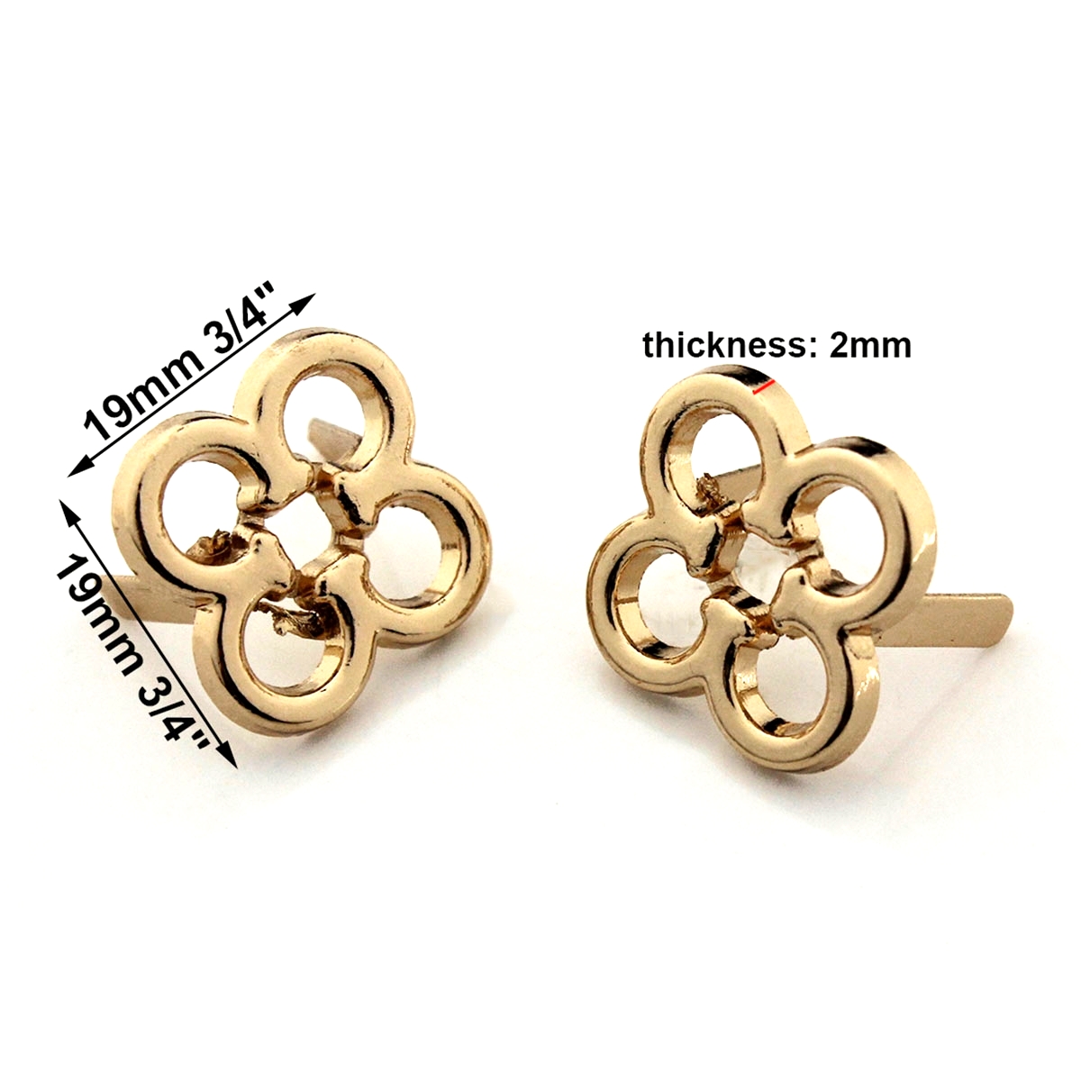 2pcs Metal Flower Shape Decora - Leatherwork Flowers recension och pris