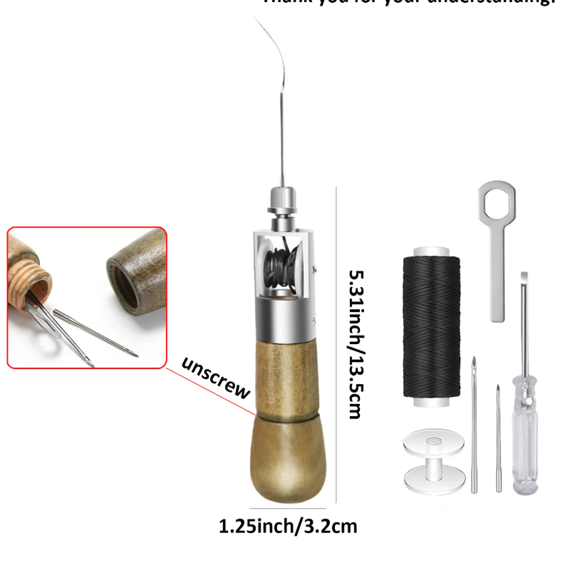 Professional Leather Sewing Aw - Leatherwork Awl recension och pris