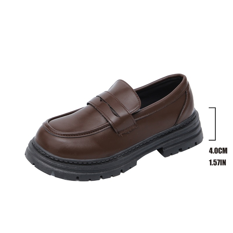 Women's Brown Leather Loafers  - Leather Work Flats Women recension och pris