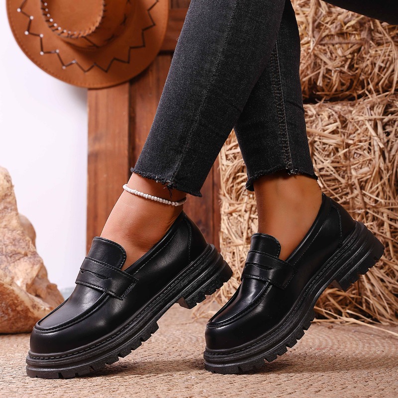 Women's Brown Leather Loafers  - Leather Work Flats Women recension och pris