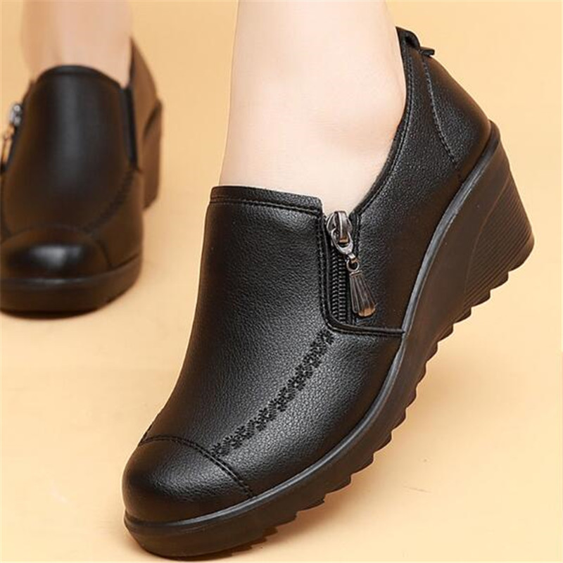 New Spring Women's Shoes Fashi - Leather Work Flats Women recension och pris