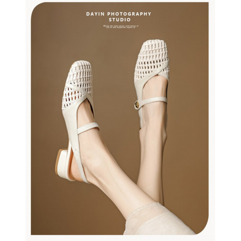 Women's Closed Toe Sandals Wov - Leather Work Flats Women recension och pris