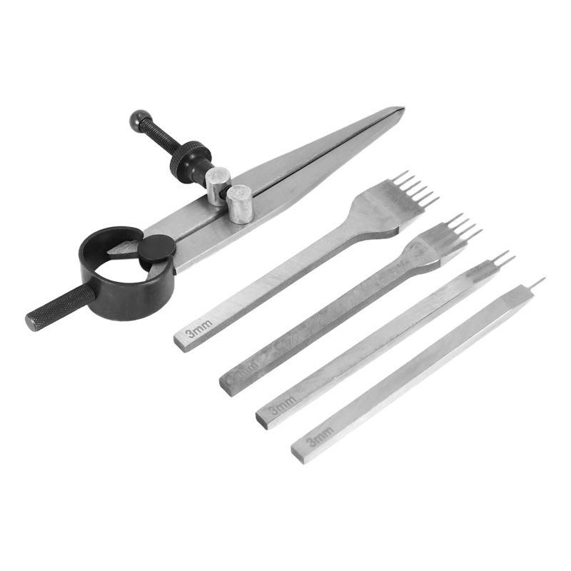 [NEW!A93G】 Leather Chisel Set, - Wing Divider Stitch recension och pris