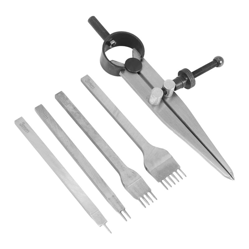 [NEW!A93G】 Leather Chisel Set, - Wing Divider Stitch recension och pris
