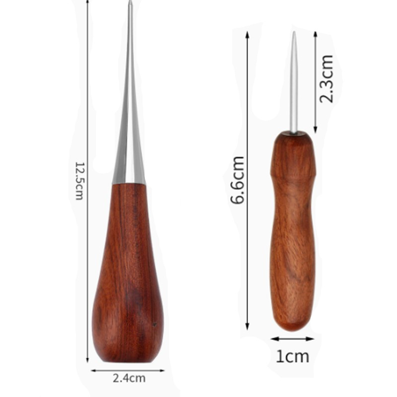 Professional Leather Wooden Ha - Leatherwork Awl recension och pris