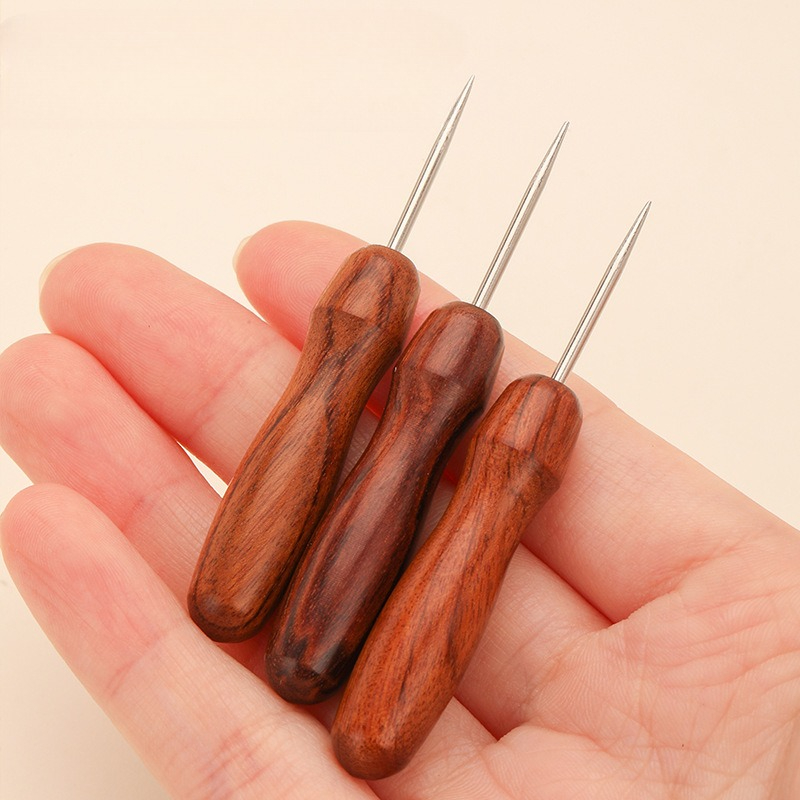 Professional Leather Wooden Ha - Leatherwork Awl recension och pris