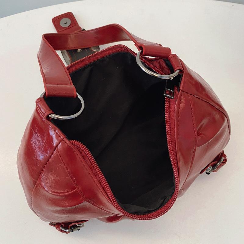 Y2K Retro Pleated Leather Shou - Leatherwork Workshop recension och pris