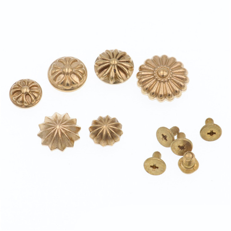 5Pcs Brass Strap Rivets Flower - Leatherwork Flowers recension och pris