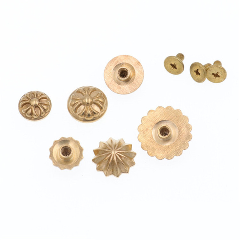 5Pcs Brass Strap Rivets Flower - Leatherwork Flowers recension och pris