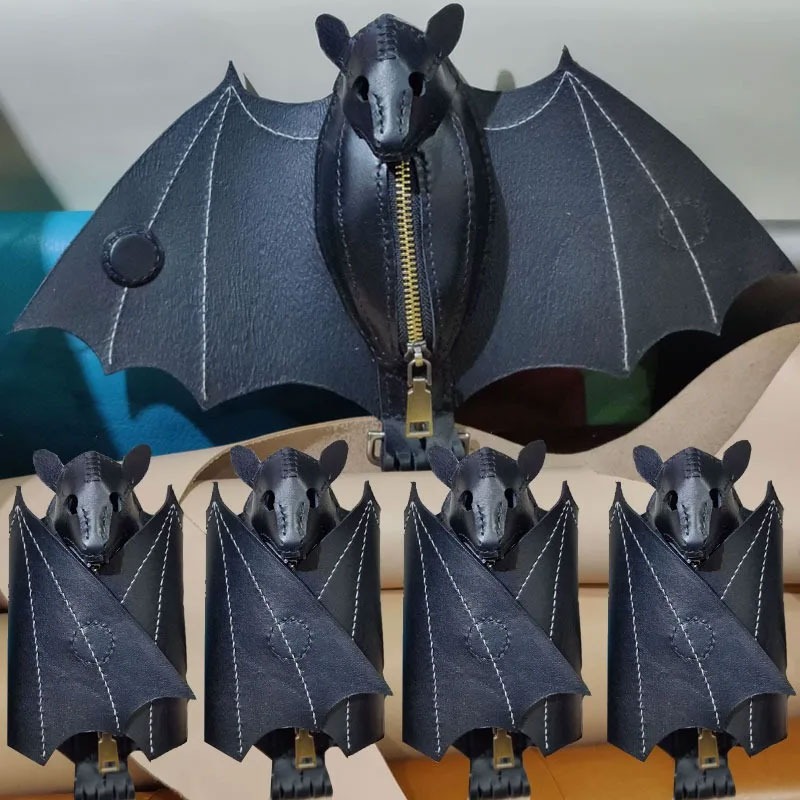 Bat Coin Purse PU Leather Bat  - Leatherwork Workshop recension och pris