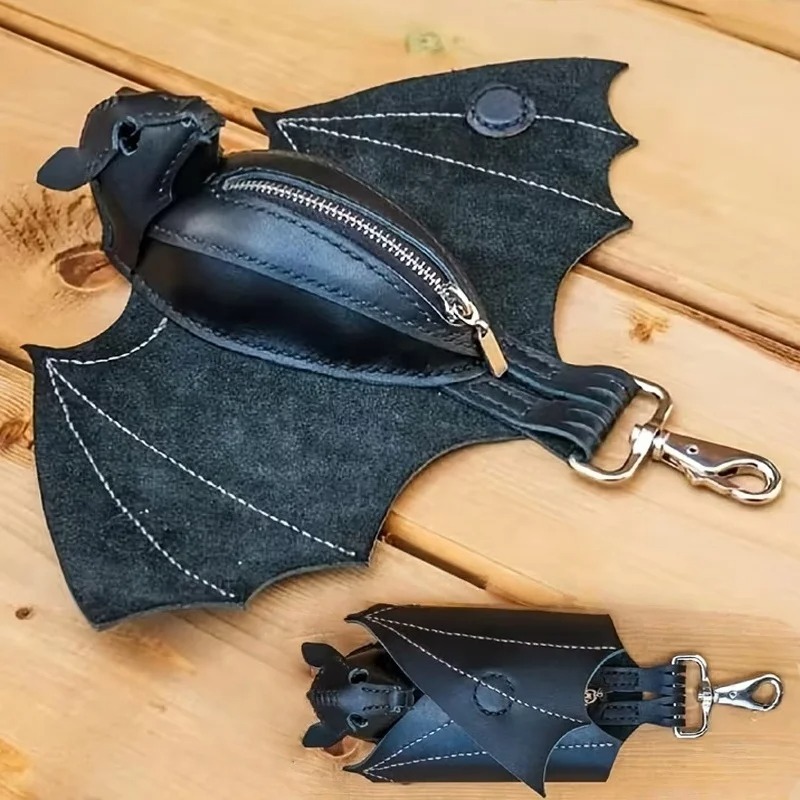 Bat Coin Purse PU Leather Bat  - Leatherwork Workshop recension och pris