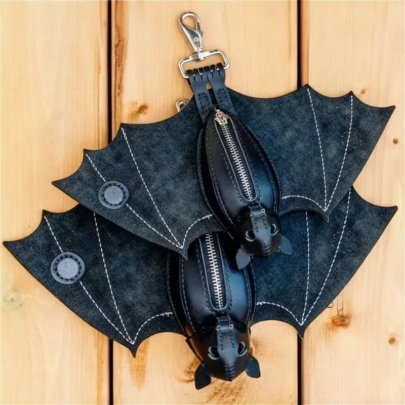 Bat Coin Purse PU Leather Bat  - Leatherwork Workshop recension och pris