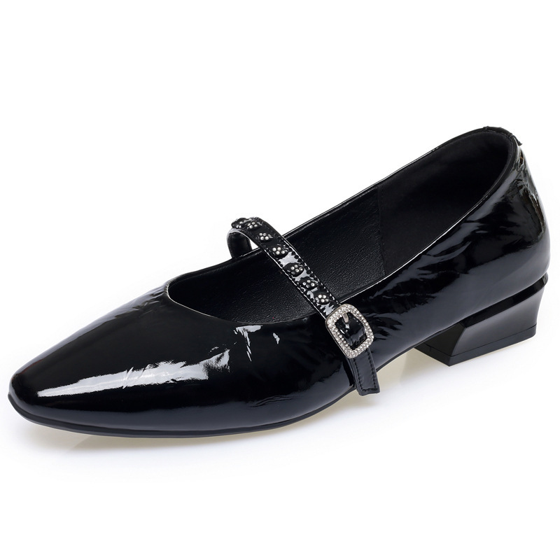 Quality Breathable Comfortable - Leather Work Flats Women recension och pris