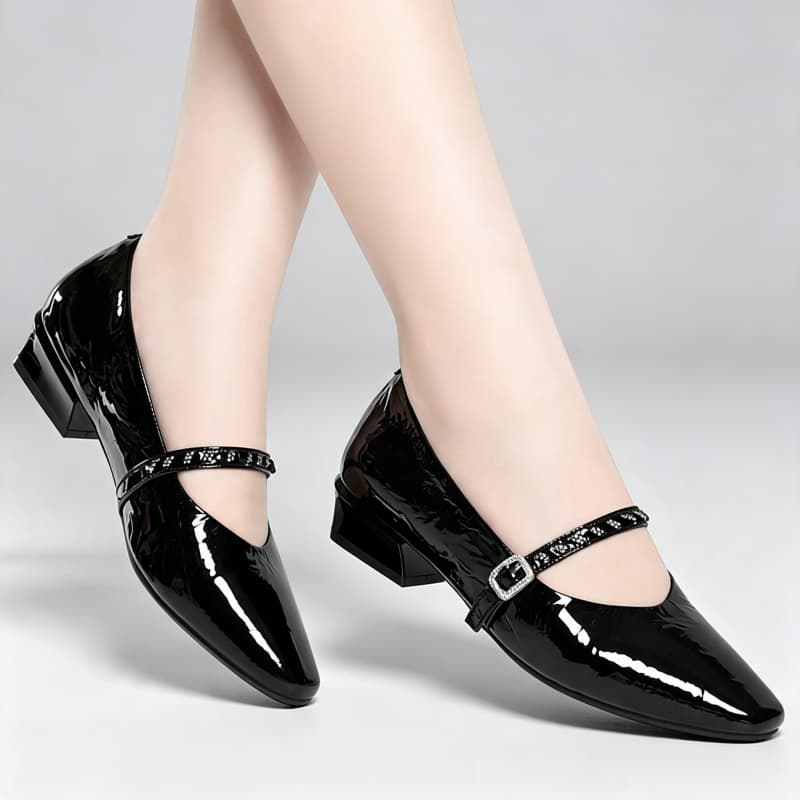 Quality Breathable Comfortable - Leather Work Flats Women recension och pris
