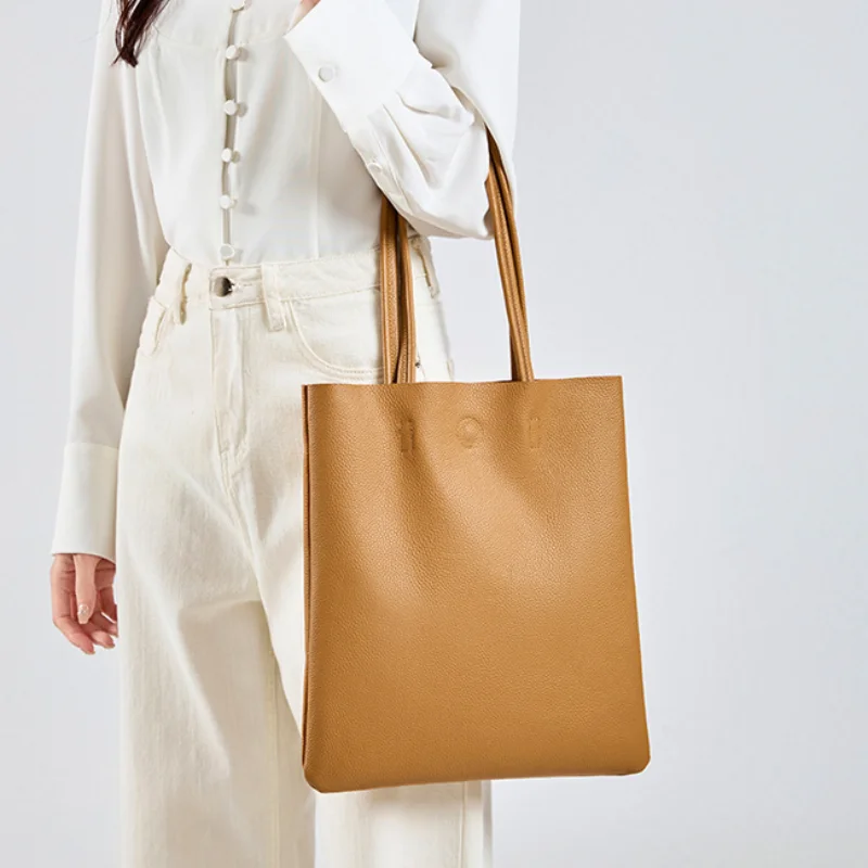 Genuine Leather Tote Bag Casua - Leatherwork Workshop recension och pris