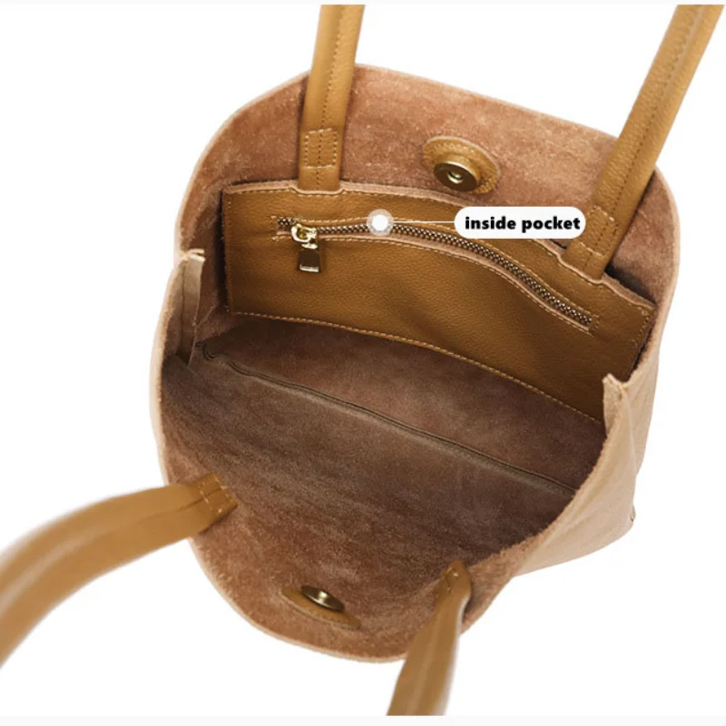 Genuine Leather Tote Bag Casua - Leatherwork Workshop recension och pris