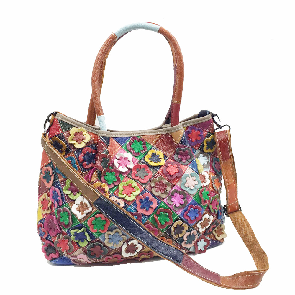 Oversized Female Genuine Leath - Leatherwork Flowers recension och pris