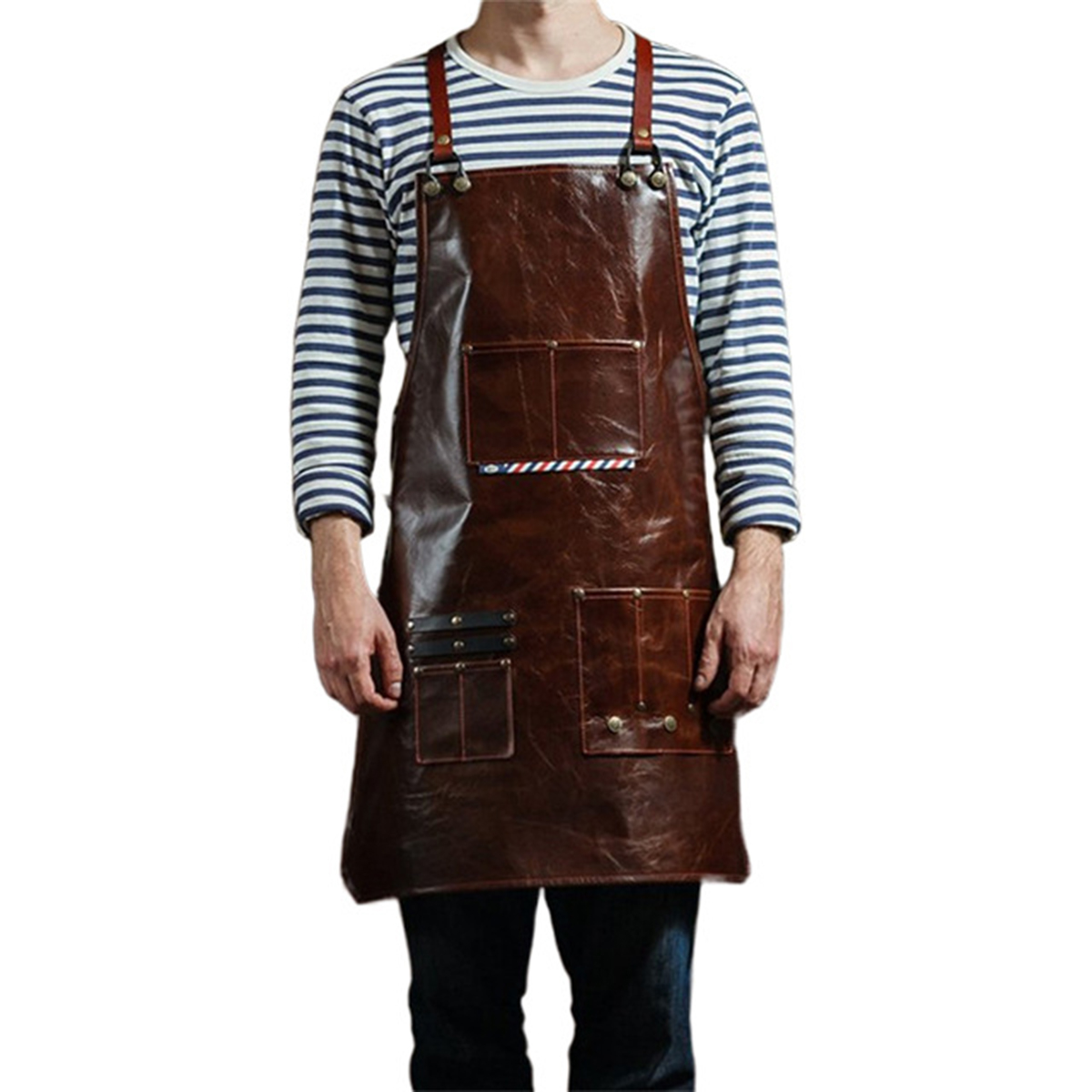 Men's Leather Work Apron with  - Leatherwork Workshop recension och pris