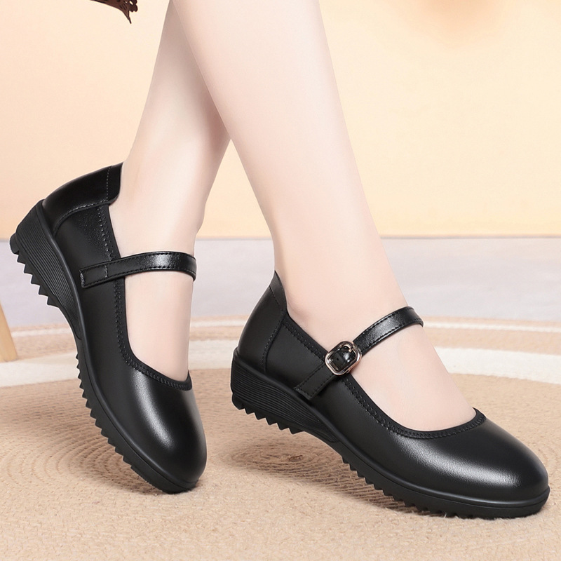 Quality Breathable Comfortable - Leather Work Flats Women recension och pris
