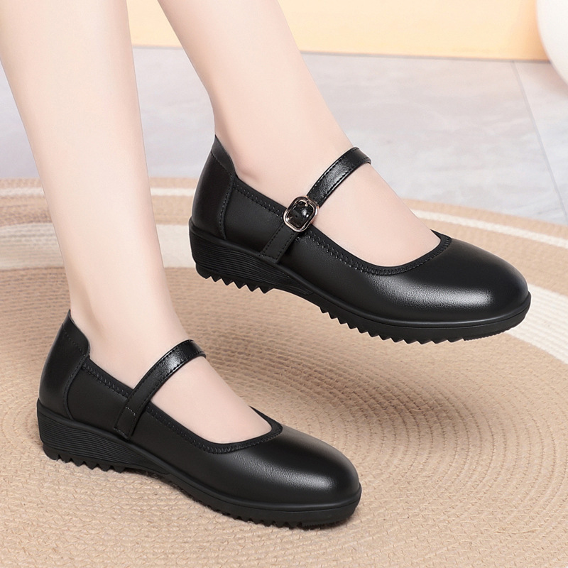 Quality Breathable Comfortable - Leather Work Flats Women recension och pris
