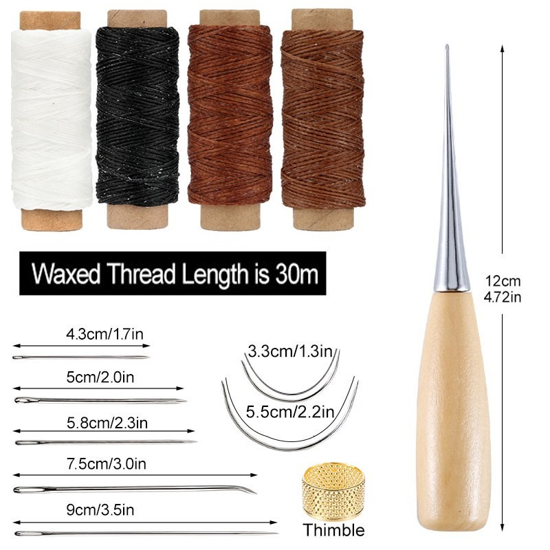 13 Pcs Leather Sewing Set Hand - Leatherwork Awl recension och pris