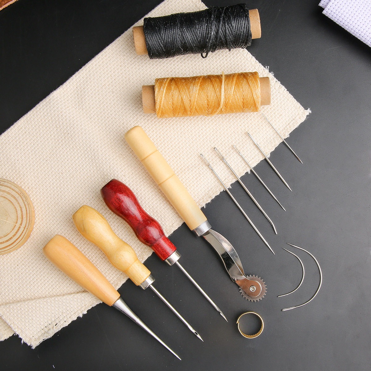 13 Pcs Leather Sewing Set Hand - Leatherwork Awl recension och pris