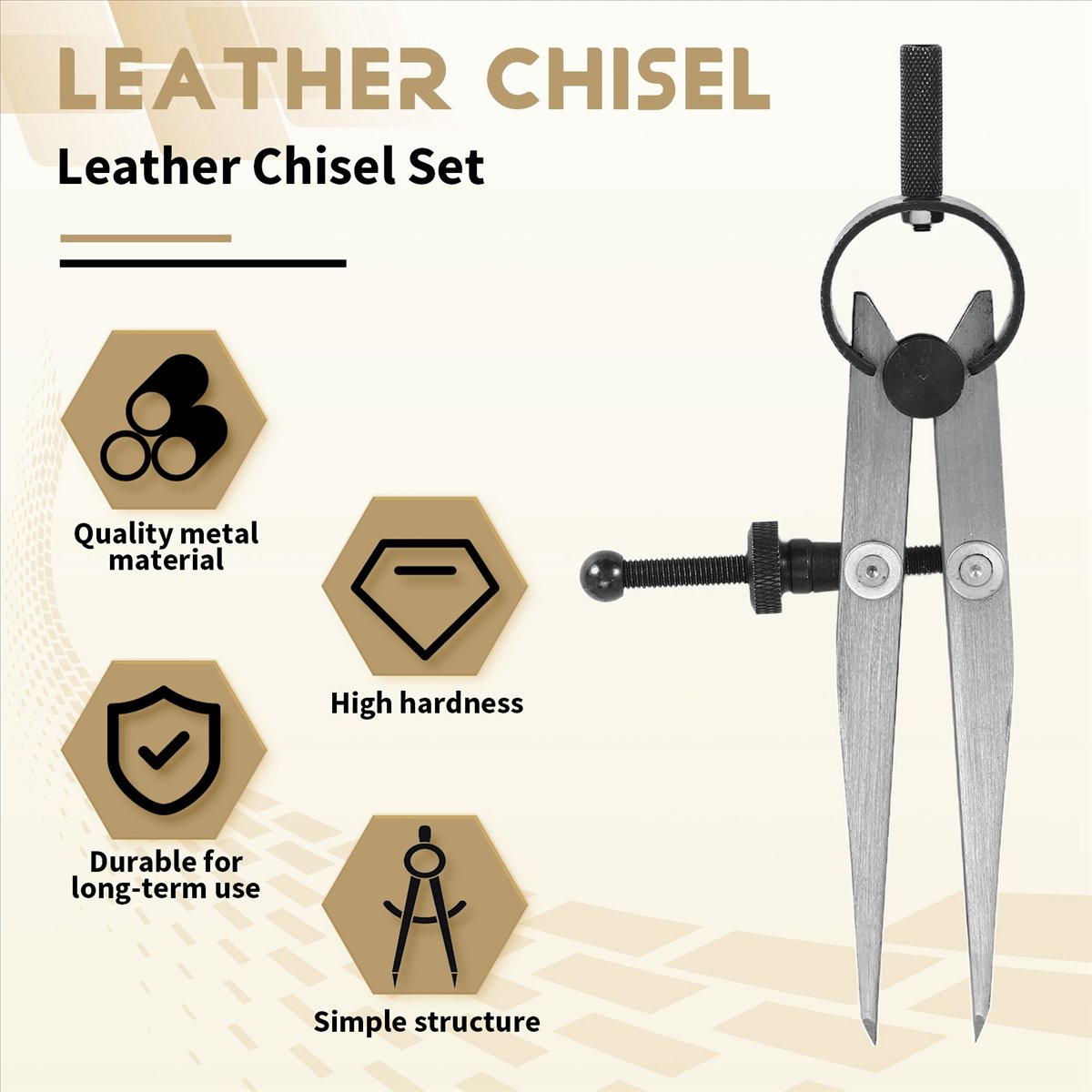 BUY A1750ZLeather Chisel Set,  - Wing Divider Stitch recension och pris