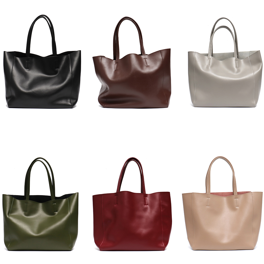 Minimalist Big Tote Bag Women  - Leatherwork Workshop recension och pris