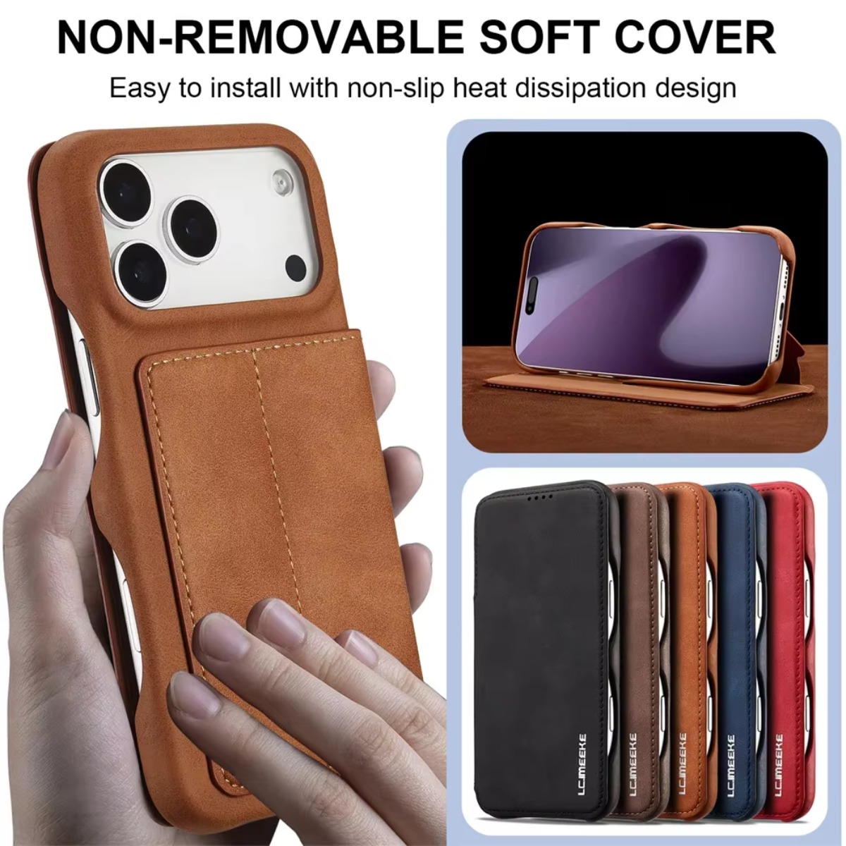 Leather Wallet Magnetic Flip C - Leather X recension och pris