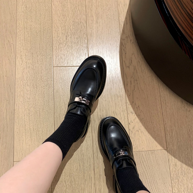 Women Loafers Shoes Retro Casu - Leather Work Flats Women recension och pris