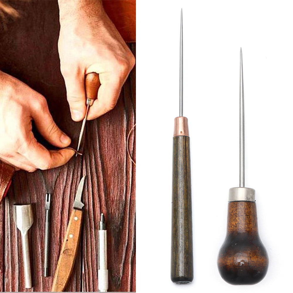 1PC Stitching Awl Wood Handle  - Leatherwork Awl recension och pris