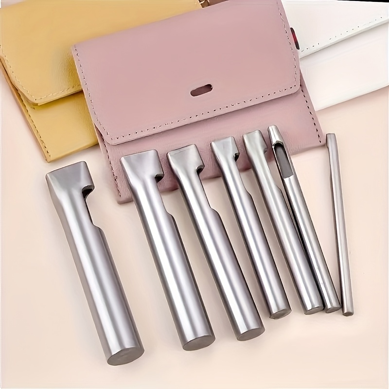 5pcs Leather Oblong Belt Hole  - Leather Punch Revolving recension och pris