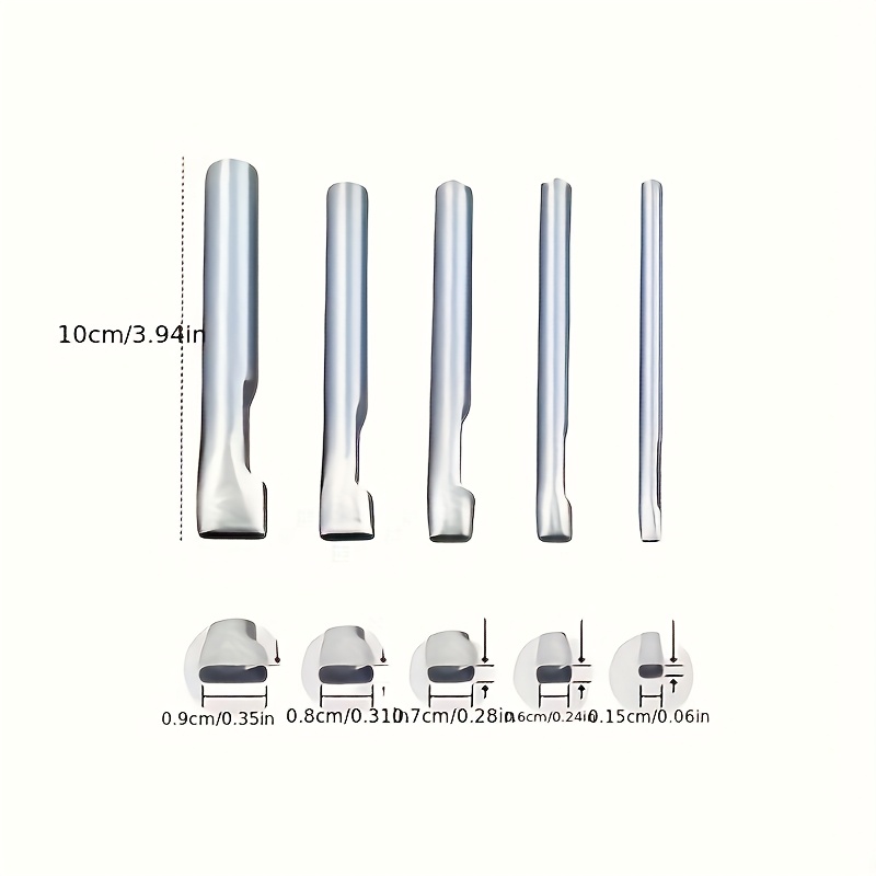 5pcs Leather Oblong Belt Hole  - Leather Punch Revolving recension och pris