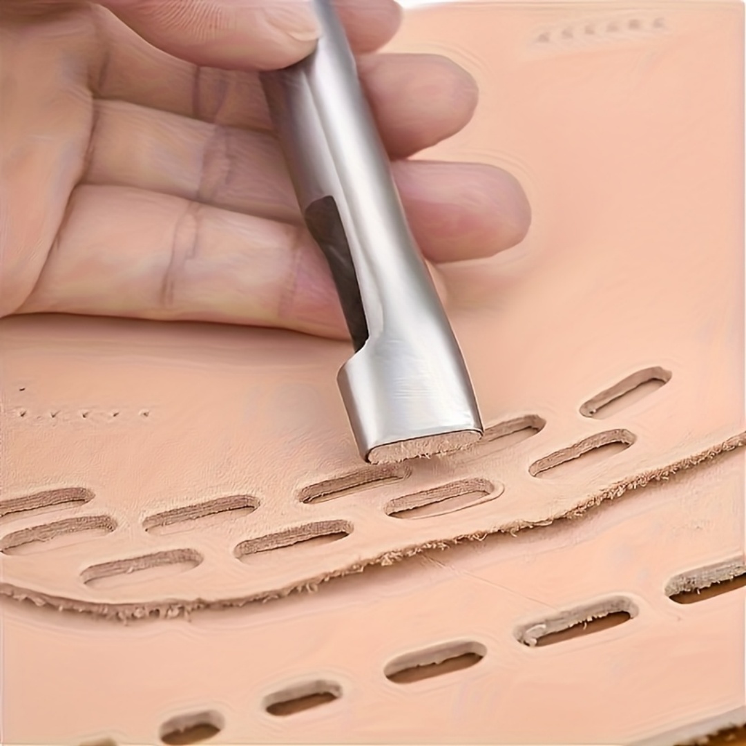 5pcs Leather Oblong Belt Hole  - Leather Punch Revolving recension och pris
