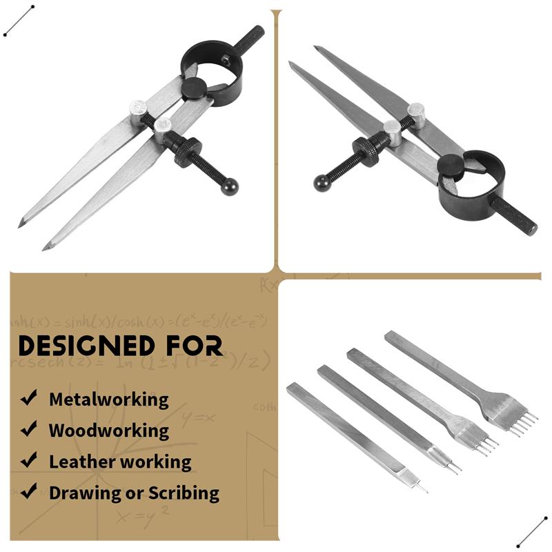 Leather Chisel Set, Prong Diam - Wing Divider Stitch recension och pris