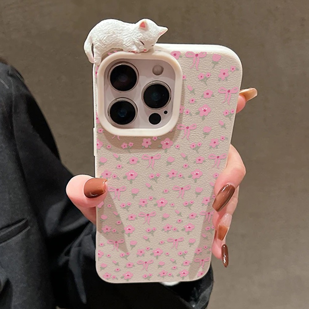 Cute Bow Flower With 3D Cute C - Leather X recension och pris