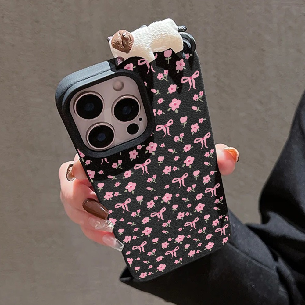 Cute Bow Flower With 3D Cute C - Leather X recension och pris