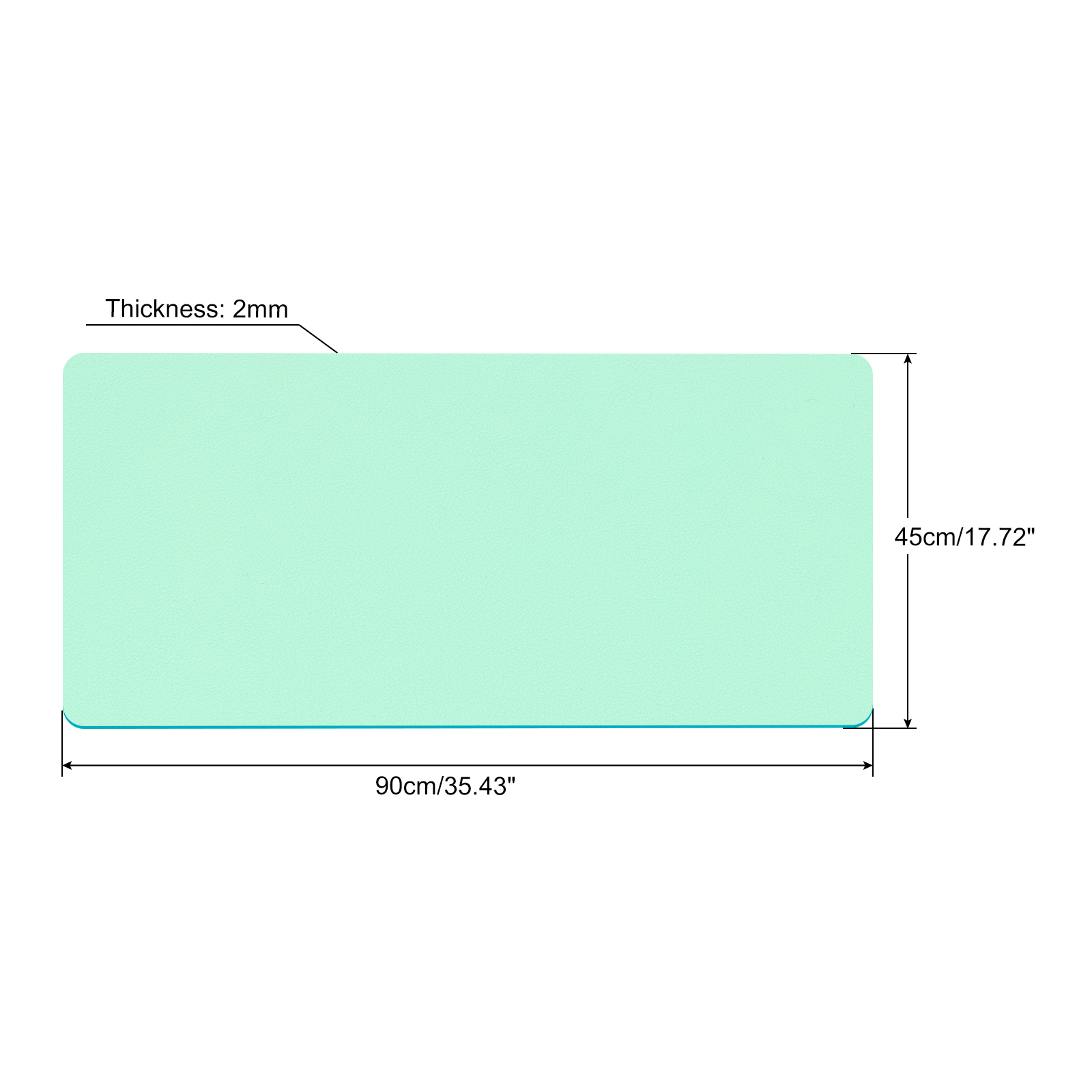 Office Desk Mat Protector PU L - Leatherwork Table recension och pris