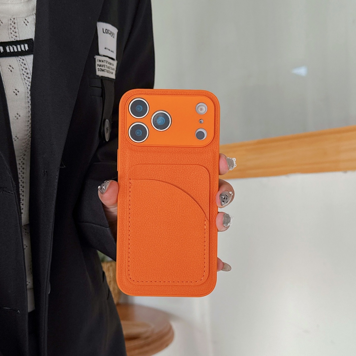 Leather Orange Color Card Hold - Leather X recension och pris