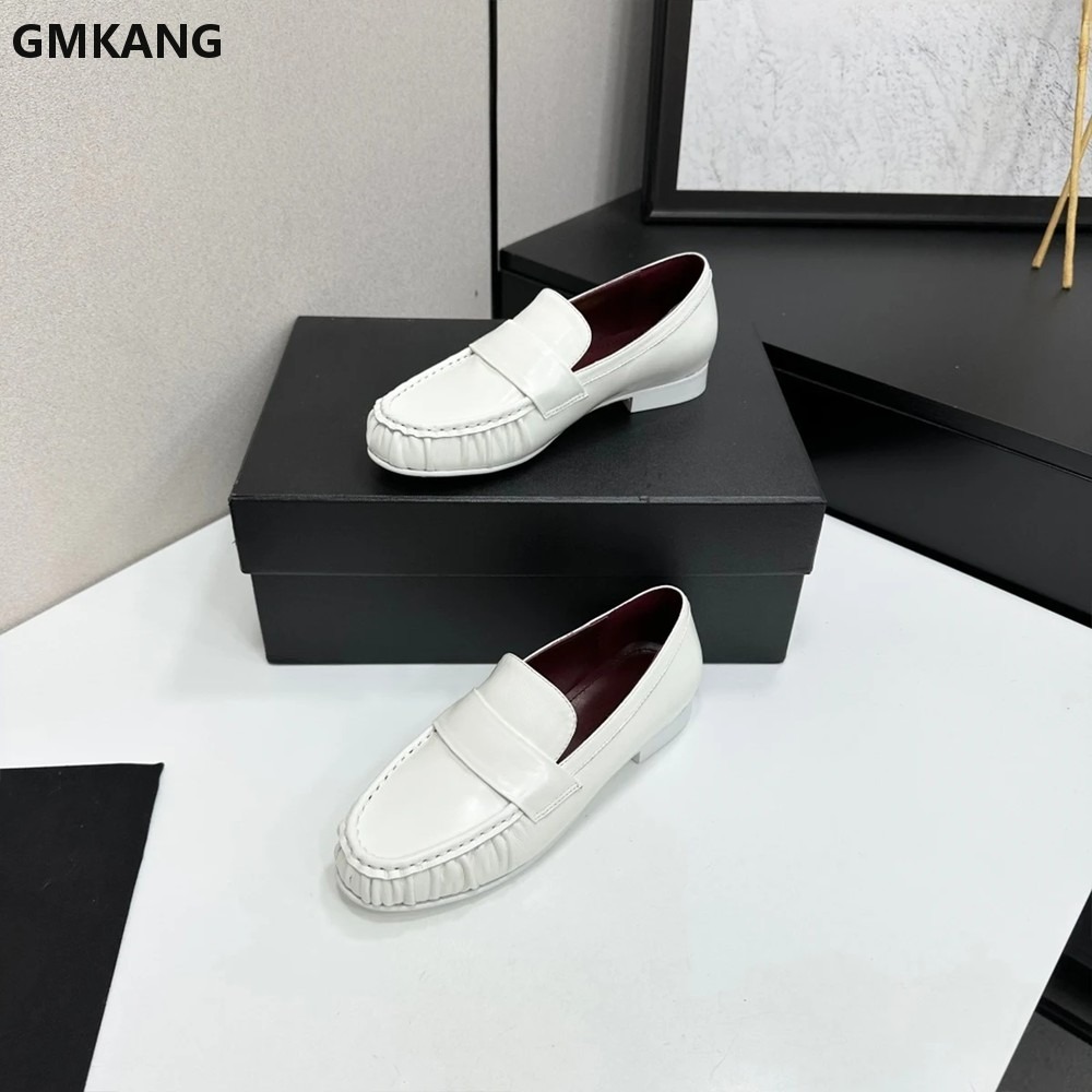 Women Genuine Leather Loafers  - Leather Work Flats Women recension och pris