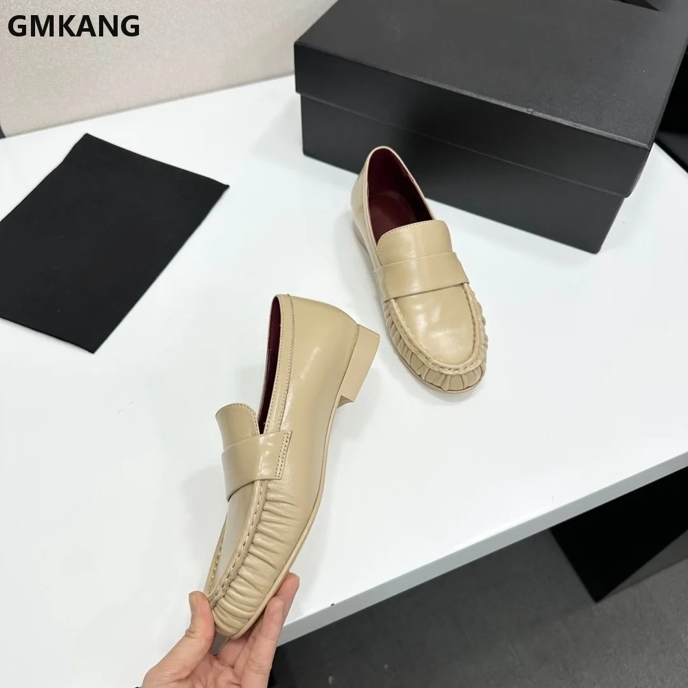 Women Genuine Leather Loafers  - Leather Work Flats Women recension och pris