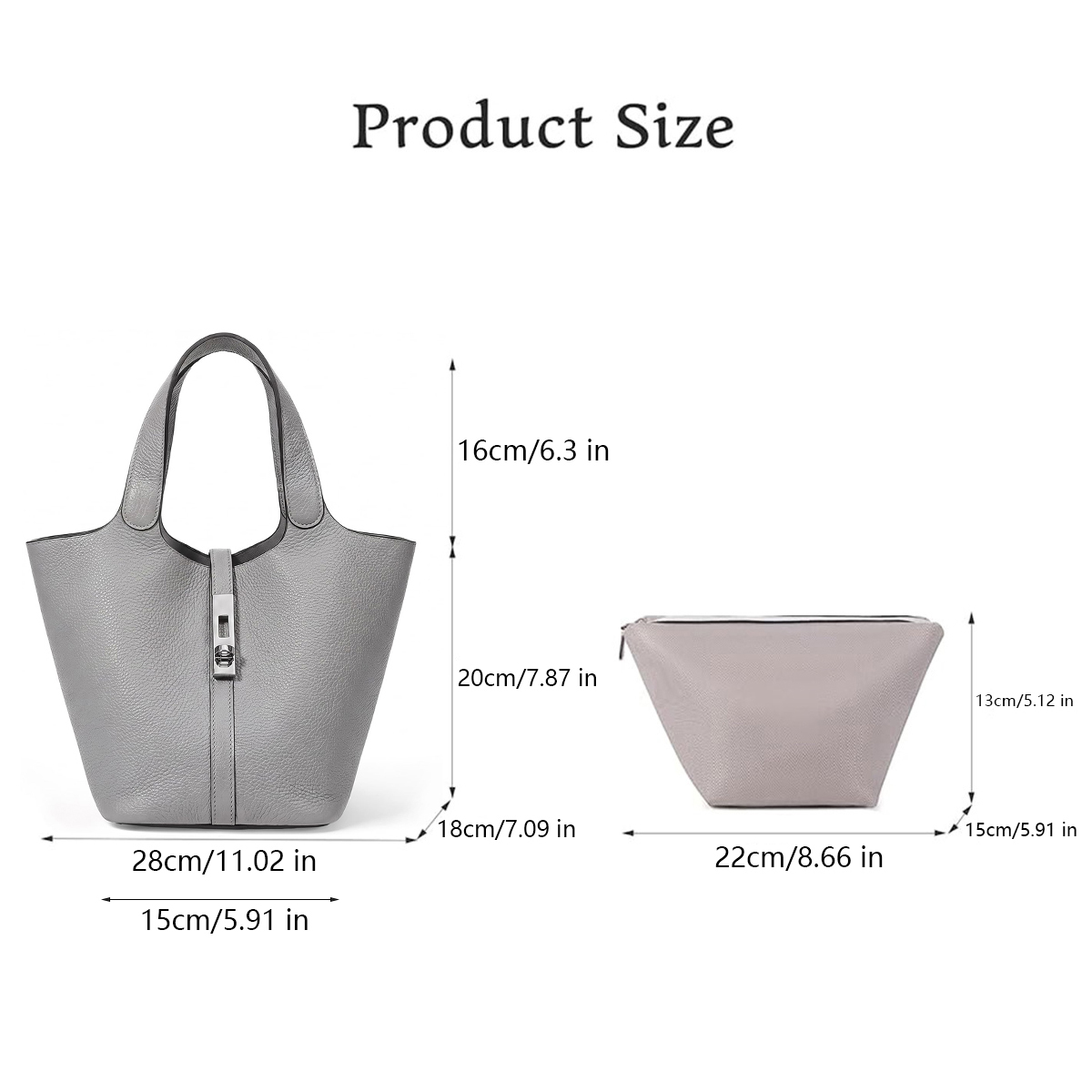 Bucket Bag For Women Tote Purs - Leatherwork Workshop recension och pris