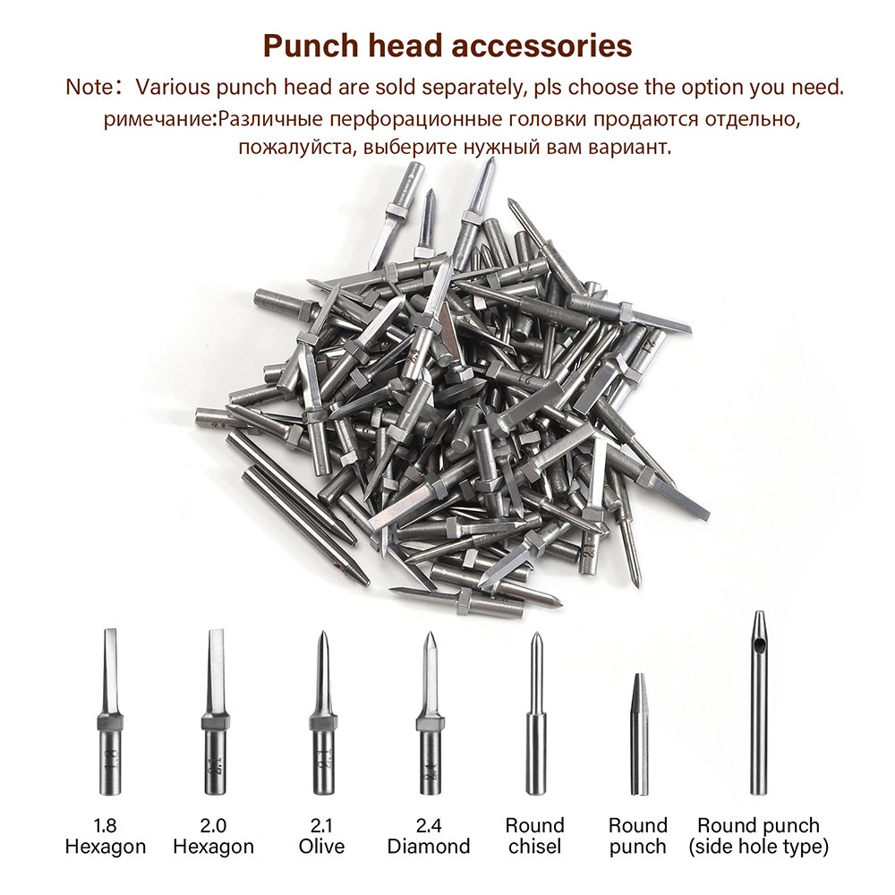 WUTA 20 Pcs Replaceable Round  - Leather Punch Revolving recension och pris