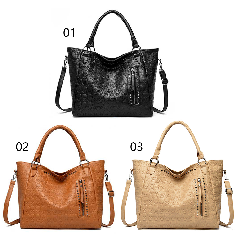 Punk Skull Crossbody Bag PU Le - Leatherwork Workshop recension och pris