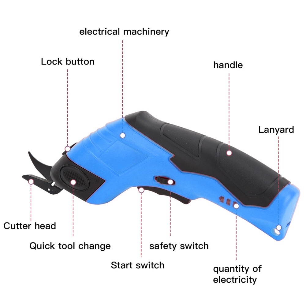 3.6V Electric Scissors Fabric  - Leatherwork Machine recension och pris